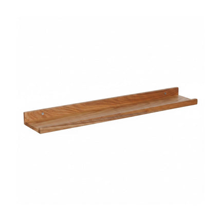 Walnut Wall Picture Ledge Shelf – Raised Front Edge