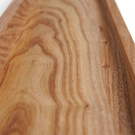 Walnut Wall Picture Ledge Shelf – Raised Front Edge