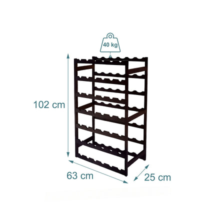 Walnut Wine Bottle Holder – Horizontal Rack, 1 Bottle
