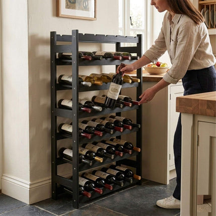 Walnut Wine Bottle Holder – Horizontal Rack, 1 Bottle