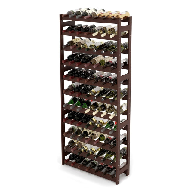Walnut Wine Rack – Horizontal Bottle Holder