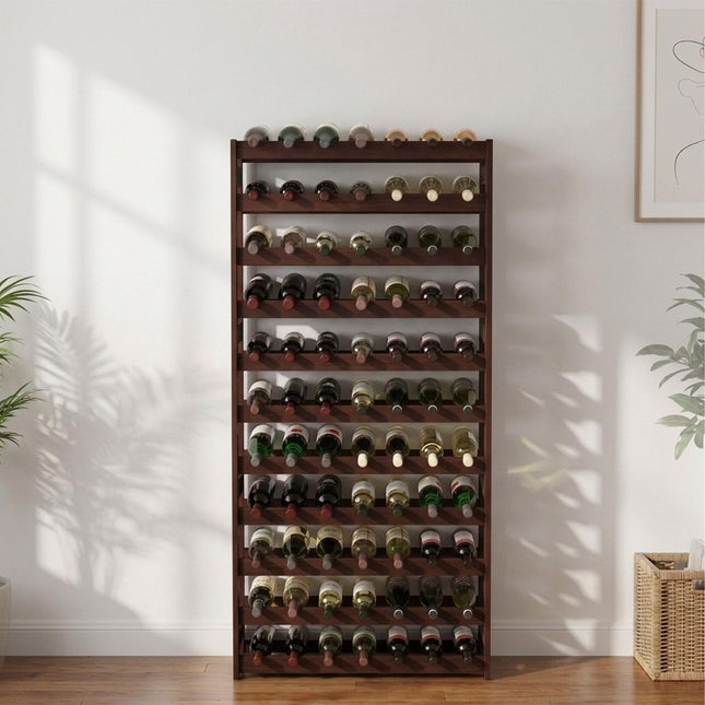 Walnut Wine Rack – Horizontal Bottle Holder