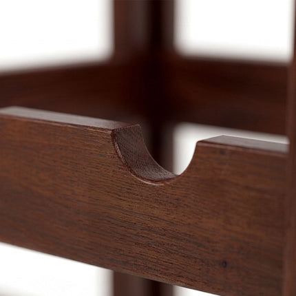 Walnut Wine Rack – Horizontal Bottle Holder