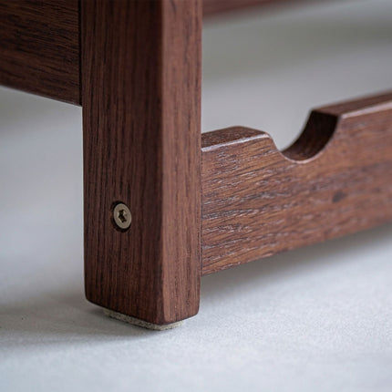 Walnut Wine Rack – Horizontal Bottle Holder