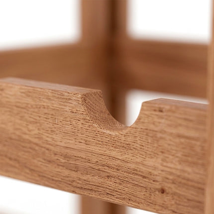 Walnut Wine Rack – Horizontal Bottle Holder for Wine