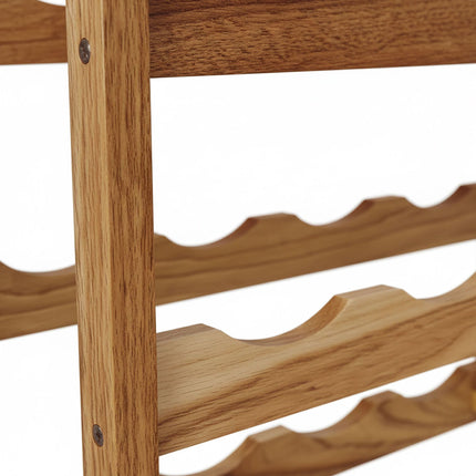 Walnut Wine Rack for 24 Bottles