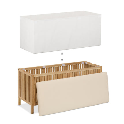 Walnut Wood Laundry Chest with Cushion Seat
