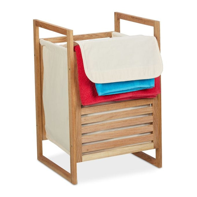 Walnoten wasmand met deksel