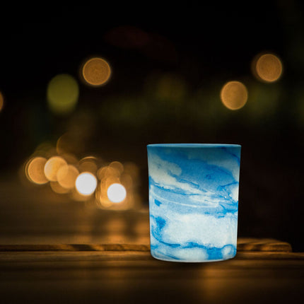 Warm light holder blue set of 12