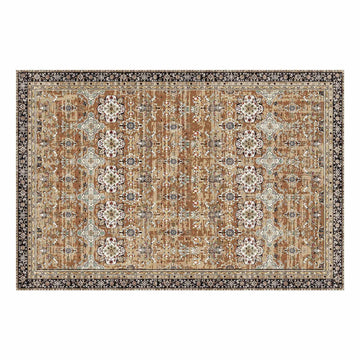 Washable Area Rug 6x9 Ft, Non-Slip Vintage, Pet And Kid Safe
