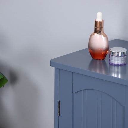 Washbasin Cabinet with Shelf – White MDF, Siphon Cut-Out