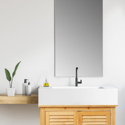 Washbasin base cabinet in bamboo