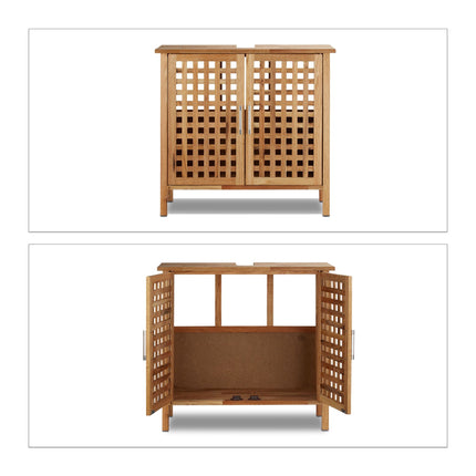 Washbasin cabinet walnut