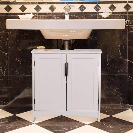 Washbasin cupboard with doors