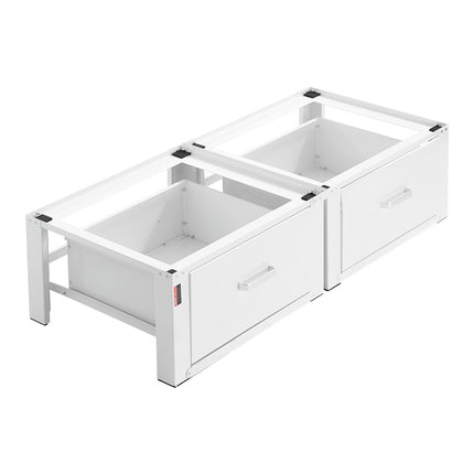 Washer and Dryer Pedestals With Drawers, 2 Pack, 150 Kg