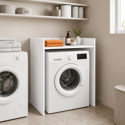 Washing Machine Over-Cabinet, Engineered Wood, White