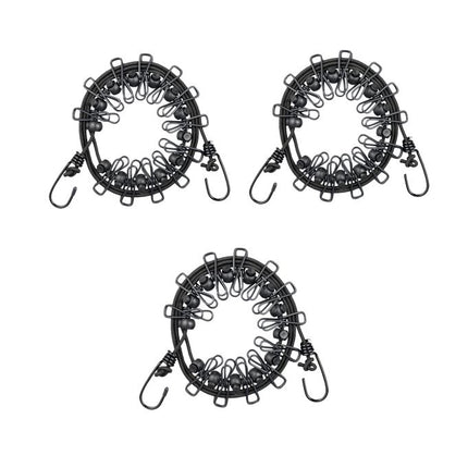 Washing line with 12 pegs set of 3