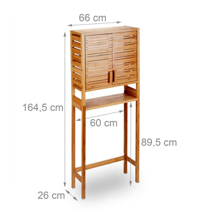 Washing machine cabinet in bamboo