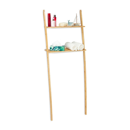 Washing machine shelf in bamboo