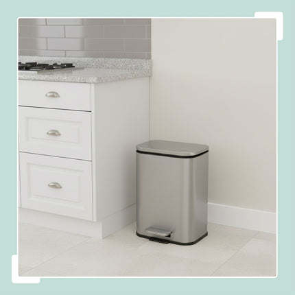 Waste Bin, 5L, Soft-Close, Fingerprint-Resistant