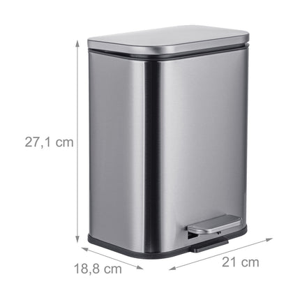 Waste Bin, 5L, Soft-Close, Fingerprint-Resistant
