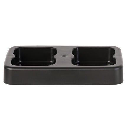 Waste Bin Stand for 2x20L Plastic Bins, Black