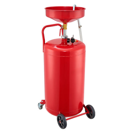 Waste Oil Drain Tank, 25 Gallon Air-Operated, Wheeled