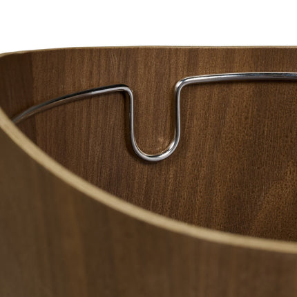 Waste Paper Bin, Wood Effect, 9L Capacity