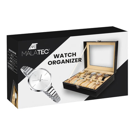 Watch organizer with 10 compartments