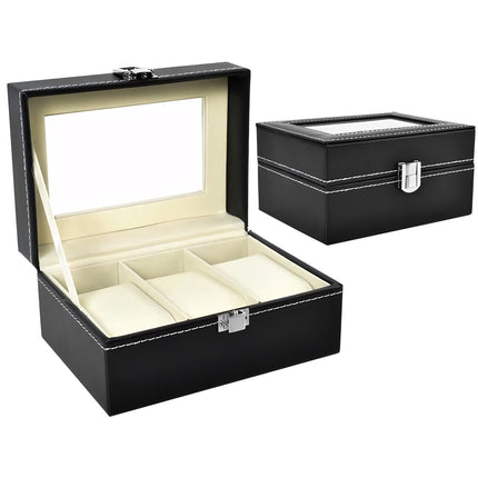 Watch organizer with 3 compartments