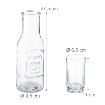 Water Carafe with Glasses