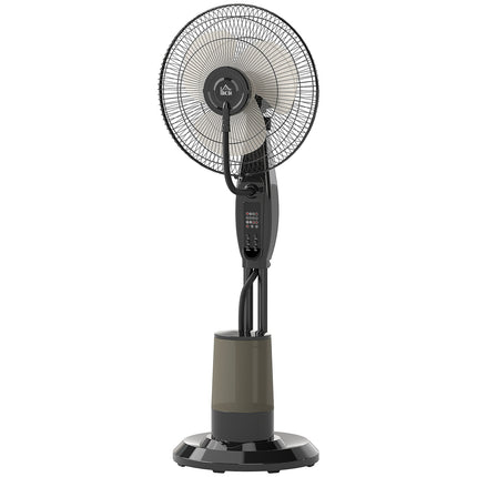 Oscillating pedestal water fan with mist, remote control, timer, 3.2L tank