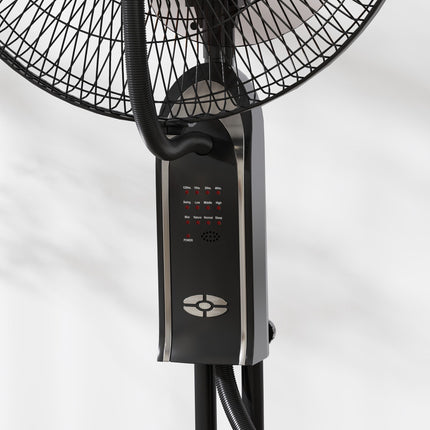 Water-Cooling Fan with Humidifier, 3 Speeds, Black, 75W