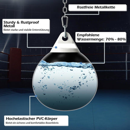 Water-Filled Punching Bag with Metal Chain & Hose