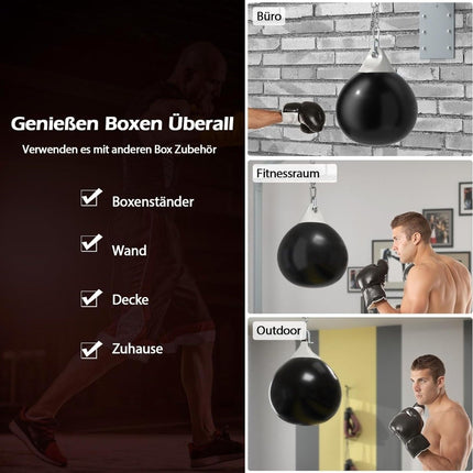 Water-Filled Punching Bag with Metal Chain & Hose