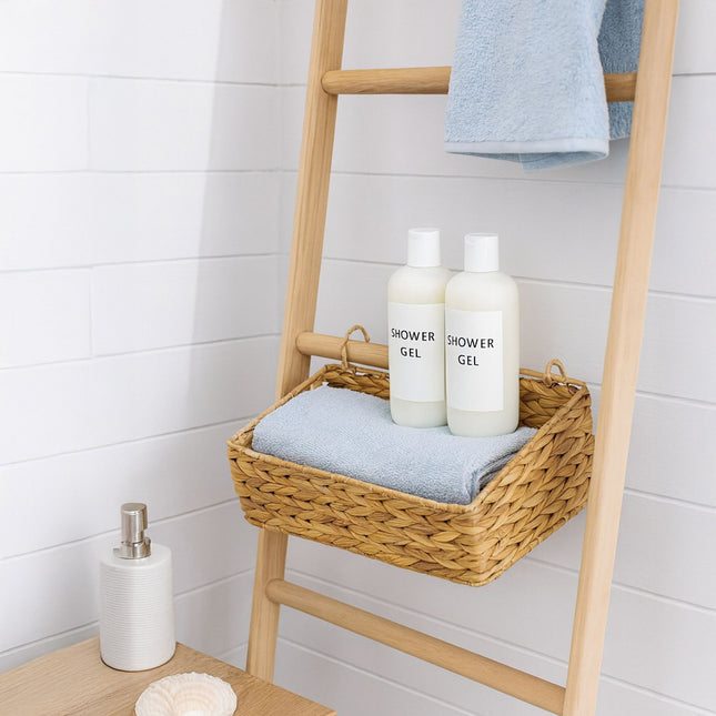 Water Hyacinth Hanging Storage Basket – Woven Wall Design