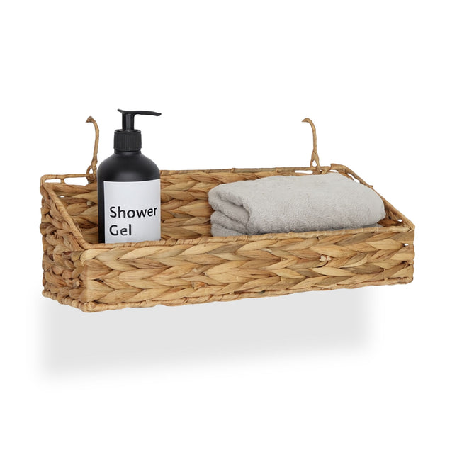 Water Hyacinth Hanging Storage Basket – Woven Wall Design