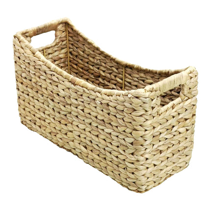 Water Hyacinth Magazine Holder with Handles