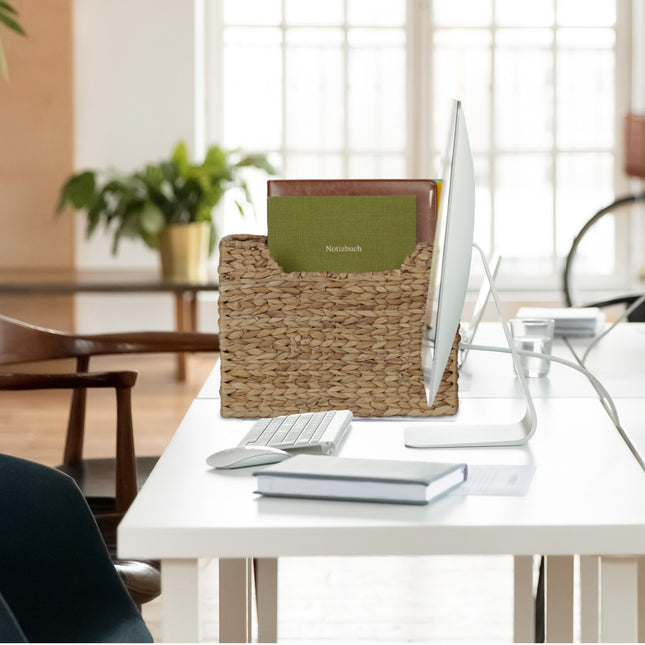 Water Hyacinth Magazine Rack – Storage Basket for Documents