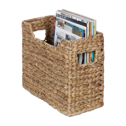 Water Hyacinth Magazine Rack – Storage Basket for Documents