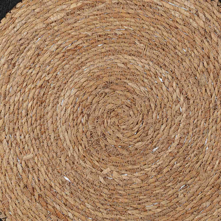 Water Hyacinth Placemats, Set of 6, Round Design