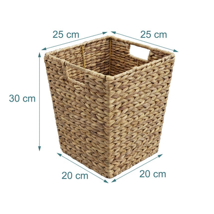 Water Hyacinth Wastepaper Bin – Woven Design