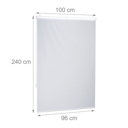 Water-Repellent Bathroom Roller Blind, Ceiling or Window Mount