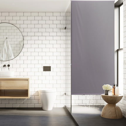 Water-Repellent Bathroom Roller Blind, Grey