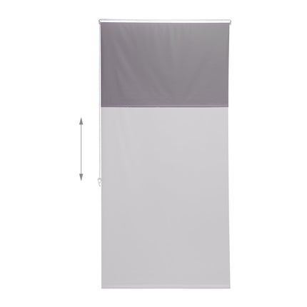 Water-Repellent Bathroom Roller Blind, Grey