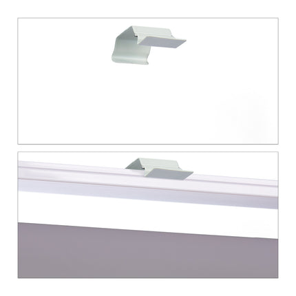 Water-Repellent Bathroom Roller Blind, Grey, Space-Saving
