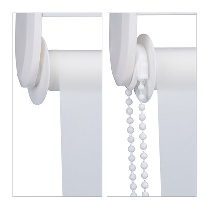 Water-Repellent Bathroom Roller Blind, Translucent White
