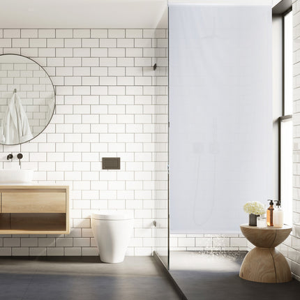 Water-Repellent Bathroom Roller Blind, Translucent White