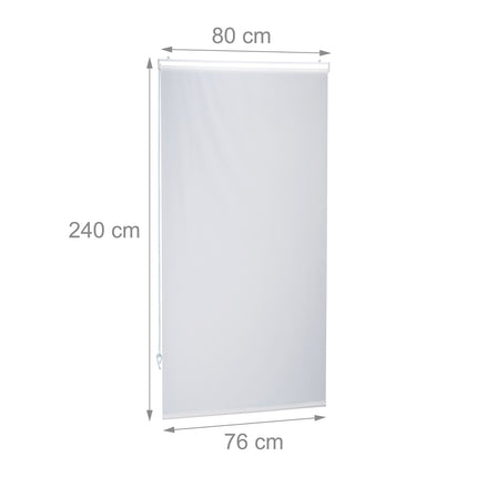 Water-Repellent Bathroom Roller Blind, Translucent White