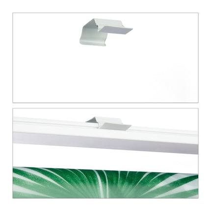 Water-Repellent Leaf Pattern Bath Roller Blind
